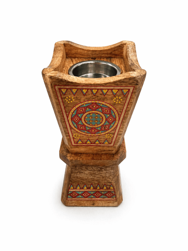 Large wooden incense burner