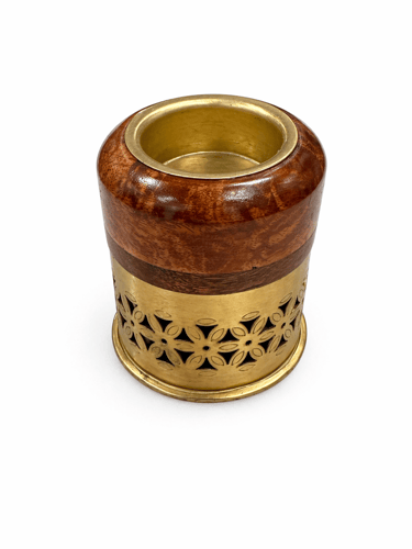 Small golden incense burner
