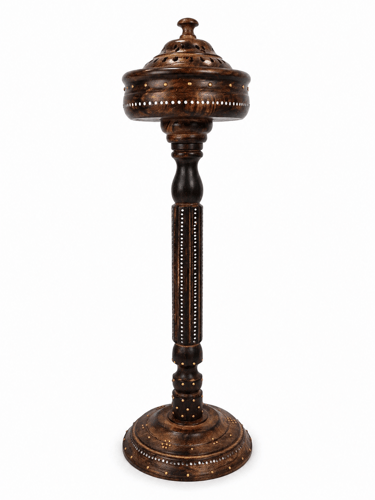 Large wooden incense burner