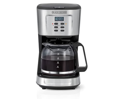 ماكينة قهوة تقطير Black+Decker – سعة 12 كوب