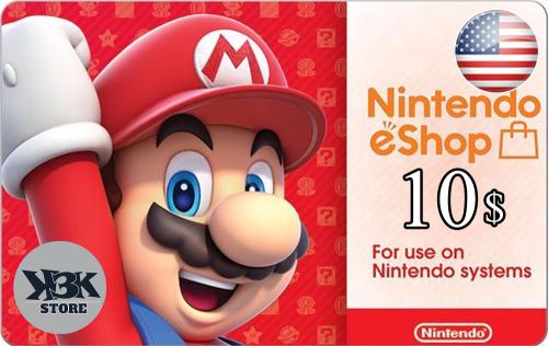 بطاقات نينتندو - المتجر الأمريكي - 10$