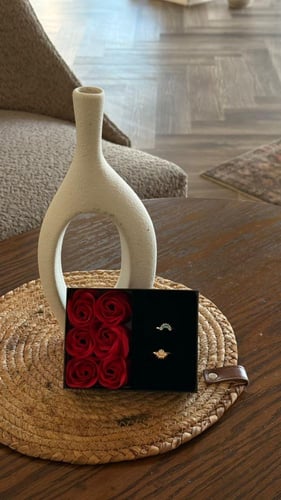 خاتم الشمس والقمر - ذهبي وفضي