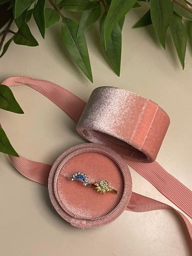 خاتم الشمس والقمر - ذهبي وفضي