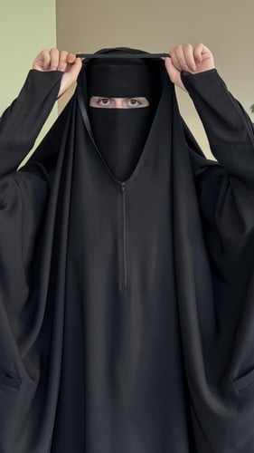 عباية راس بمعصم ساتر لليدين