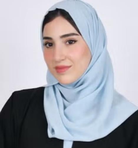 طرحة ربط سماوي فاتح