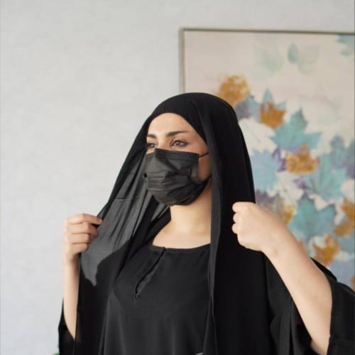 طرحة بندانة + نقاب اسلامي مشبك