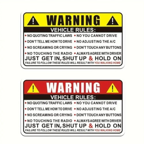 استيكر تحذير عام