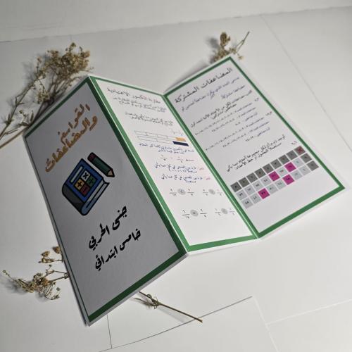 مطوية القواسم والمضاعفات – رياضيات الصف الخامس الا...