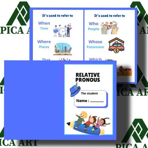 مطوية pdf ( ضمائر الوصل english ازرق )