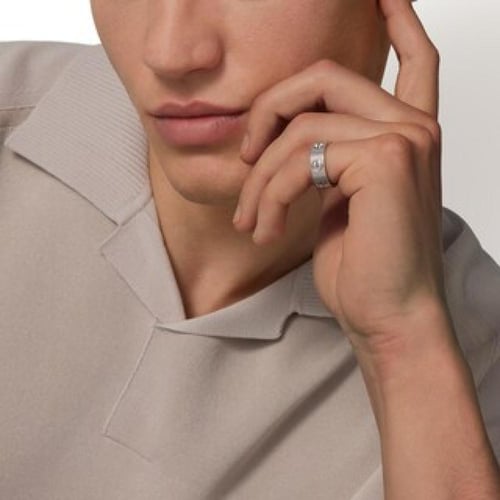 خاتم cartier فضي