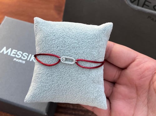 أسوارة MESSIKA خيط ملون فضي