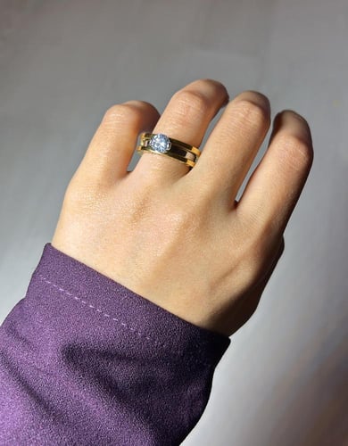 خاتم BVLGARI الماسي