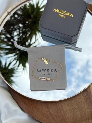 أسوارة MESSIKA معدن ذهبي بكريستالات