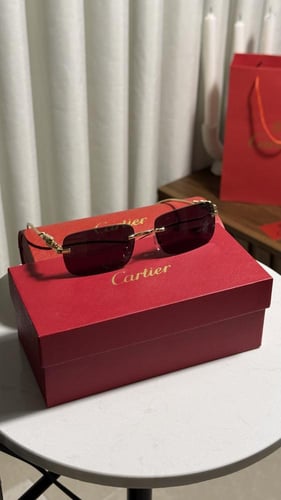 نظارة - carter اطار ذهبي - عدسة اسود