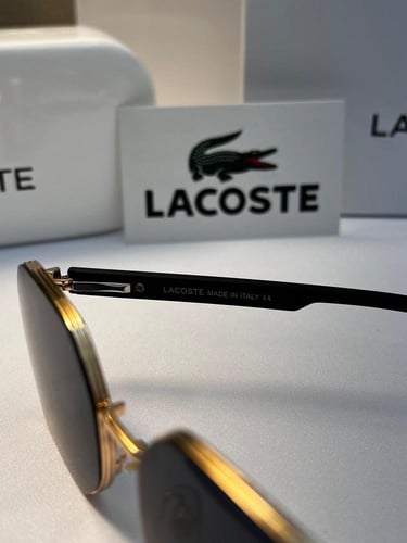 نظارة Lacoste - إطار اسود - عدسة مدرج