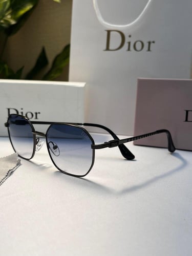 نظارة Dior - إطار اسود - عدسة مدرج
