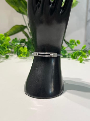 إسوارة MESSIKA فضي-خيط رمادي