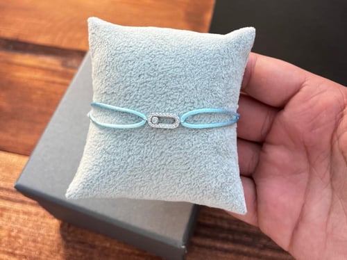 أسوارة MESSIKA خيط ملون فضي