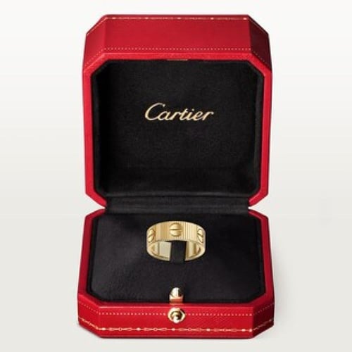 أسوارة + خاتم cartier مقاس 15 سم ذهبي