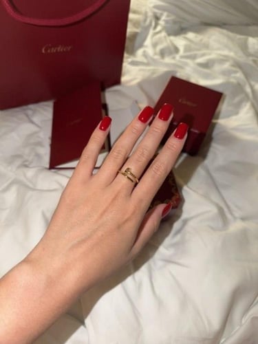 خاتم carter ذهبي - المسمار بدون فصوص