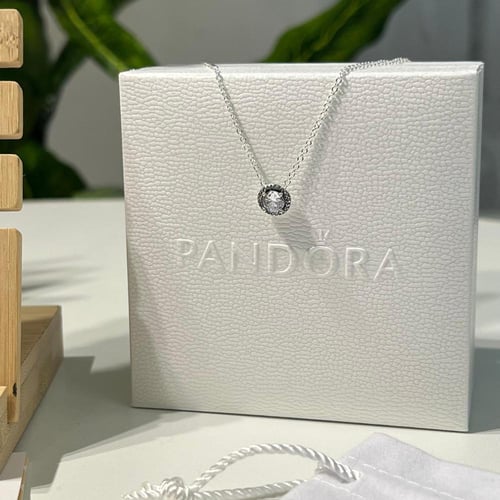 سلسال باندورا فضي دائري فضة عيار 925