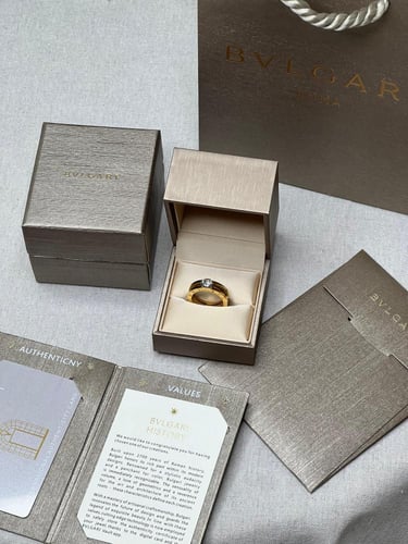 خاتم BVLGARI الماسي