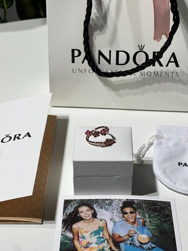 خاتم باندورا PANDORA قولد روز