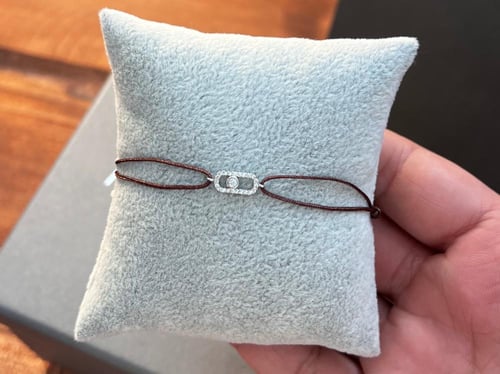 أسوارة MESSIKA خيط ملون فضي