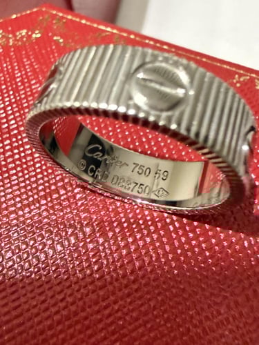 خاتم cartier فضي