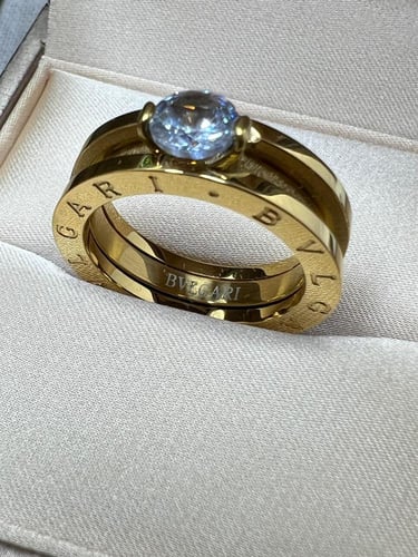 خاتم BVLGARI الماسي