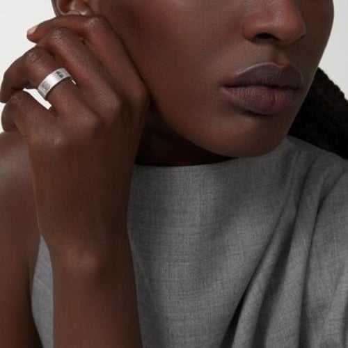 خاتم cartier فضي