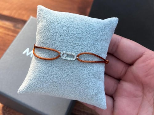 أسوارة MESSIKA خيط ملون فضي