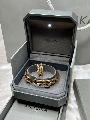 أسوارة مع خاتم MESSIKA معدن ذهبي
