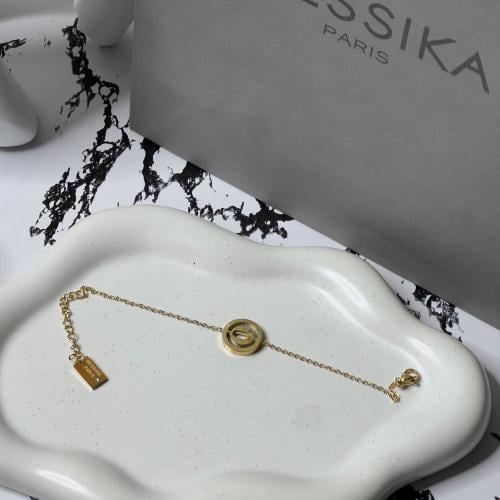 أسوارة MESSIKA معدن ذهبي بكريستالات