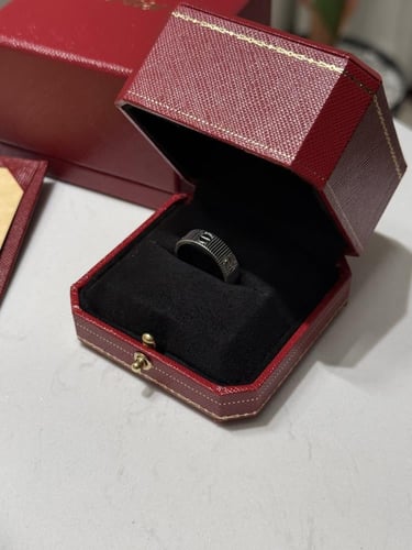 خاتم cartier فضي