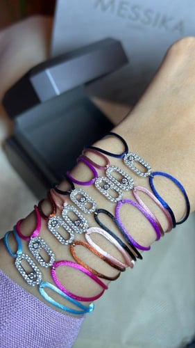 أسوارة MESSIKA خيط ملون فضي