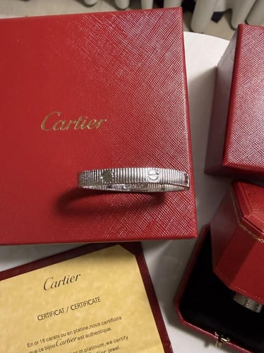 أسوارة + خاتم cartier مقاس 15 سم