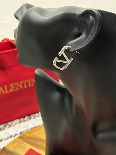 حلق VALENTINO فضي