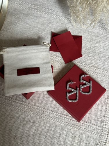 حلق VALENTINO فضي