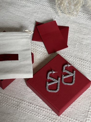 حلق VALENTINO فضي