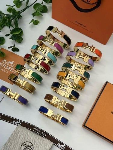 إسوارة Hermes معدن ذهبي