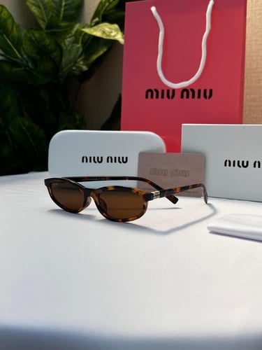 نظارة miu miu إطار تايقر- عدسة بني