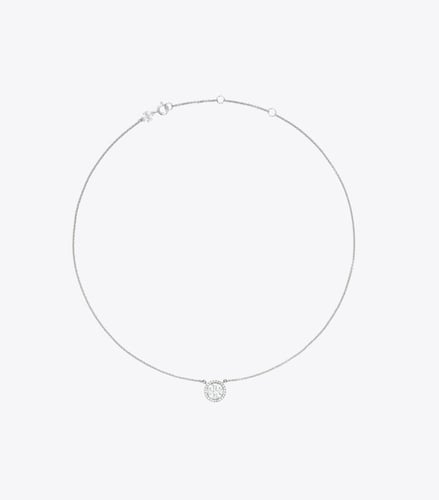 سلسال ميلر بافيه TORY BURCH معدن فضي