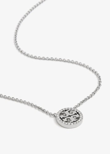 سلسال ميلر بافيه TORY BURCH معدن فضي