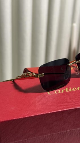 نظارة - carter اطار ذهبي - عدسة اسود