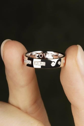 خاتم LOVE من MORSE CODE