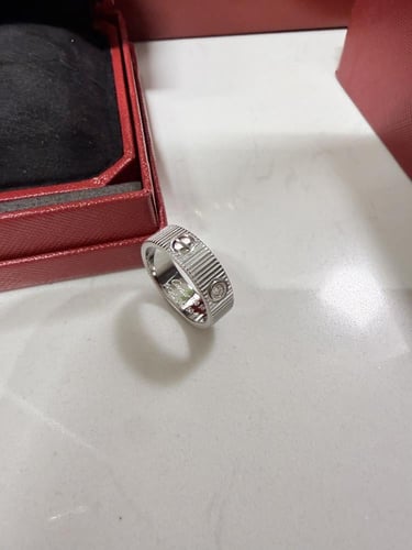 خاتم cartier فضي
