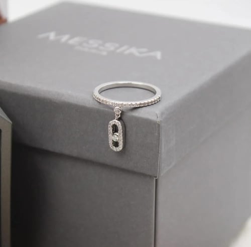 خاتم MESSIKA معدن فضي ( مقاسات مفتوحه )