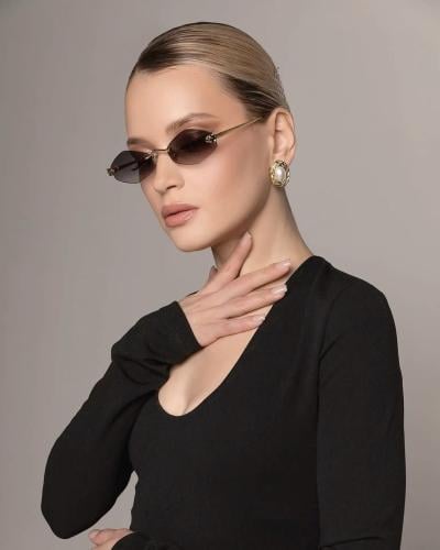 نظارة Cartier اطار ذهبي - عدسة اسود