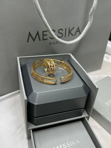 أسوارة مع خاتم MESSIKA معدن ذهبي